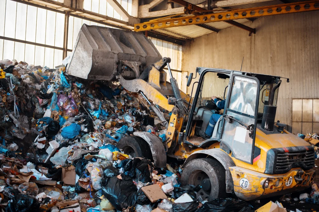 Skip hire working
