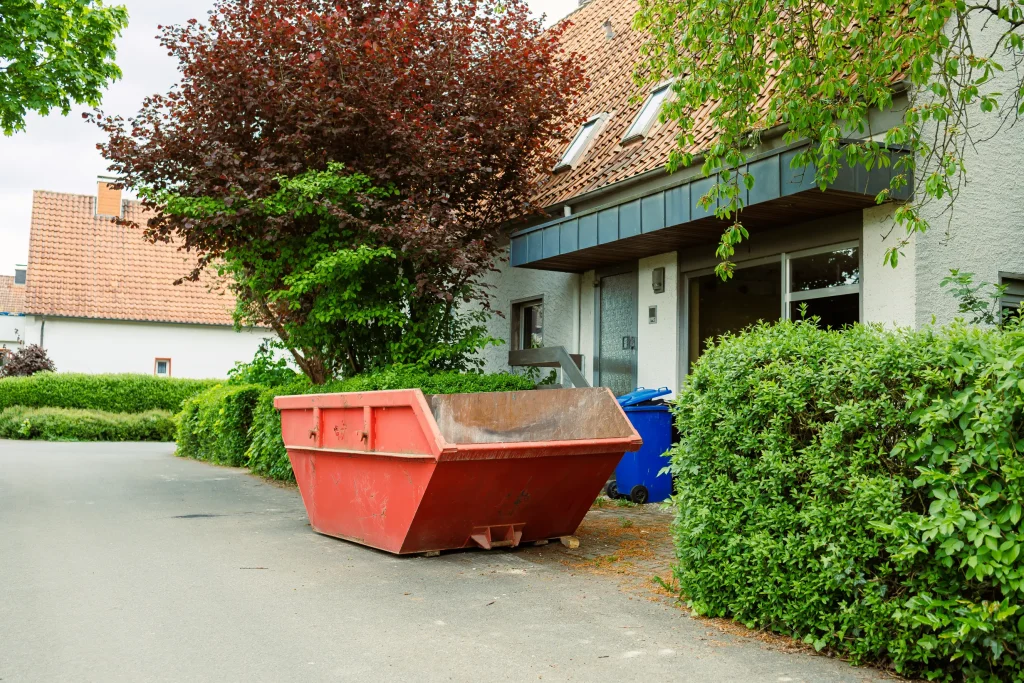large street garbage container